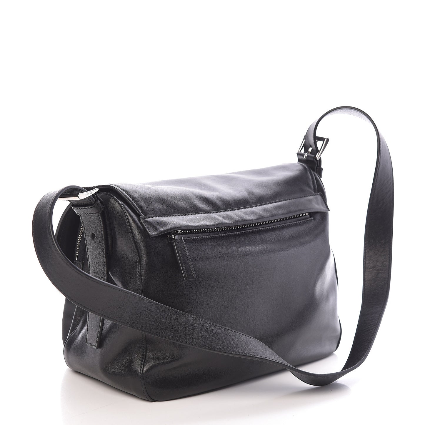 Soft Calf Messenger Bag Black