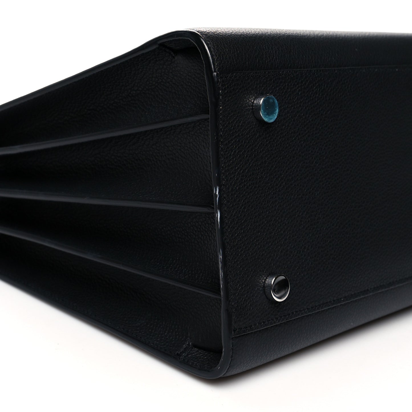 Grained Calfskin Small Sac De Jour Black
