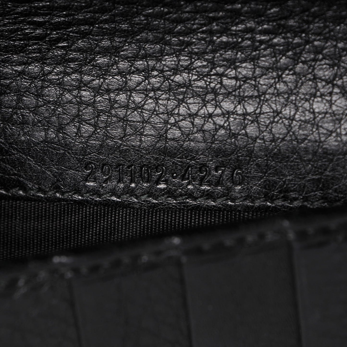 Calfskin Soho Zip Around Wallet Black