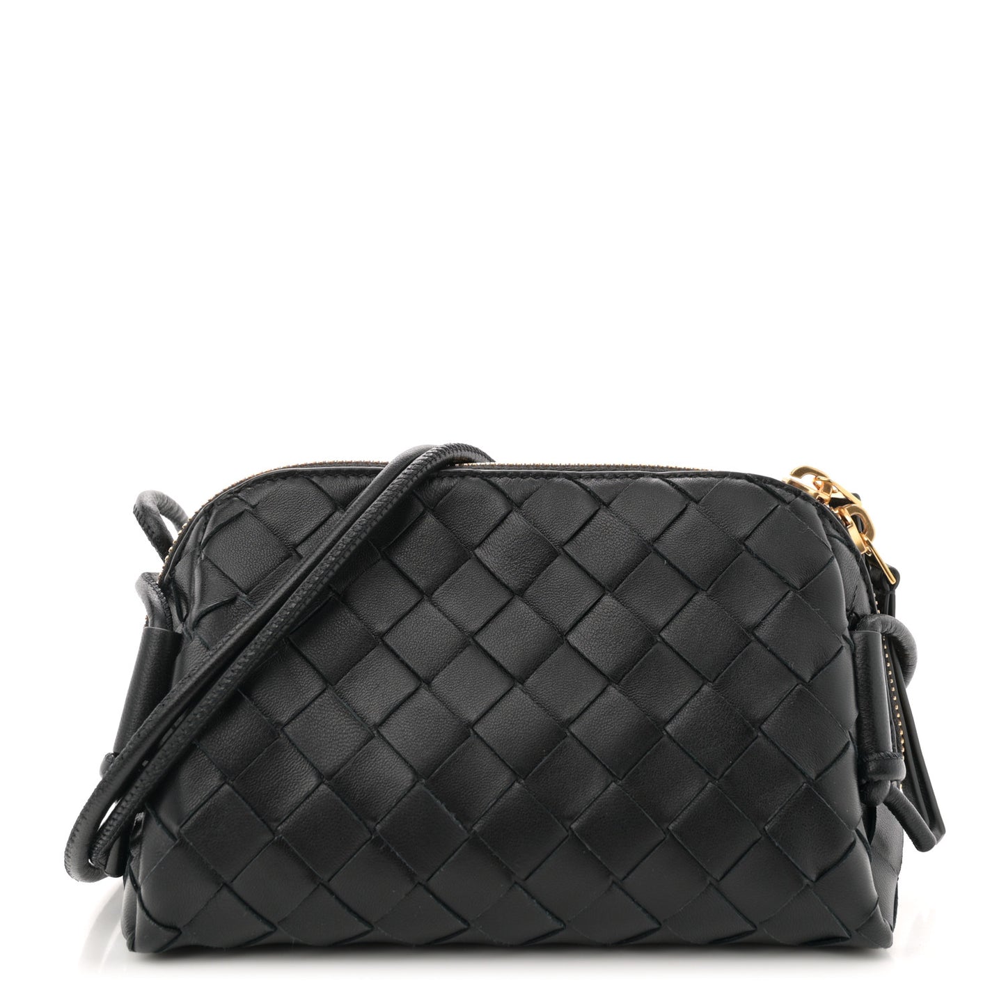 Nappa Intrecciato Concert Pouch Black