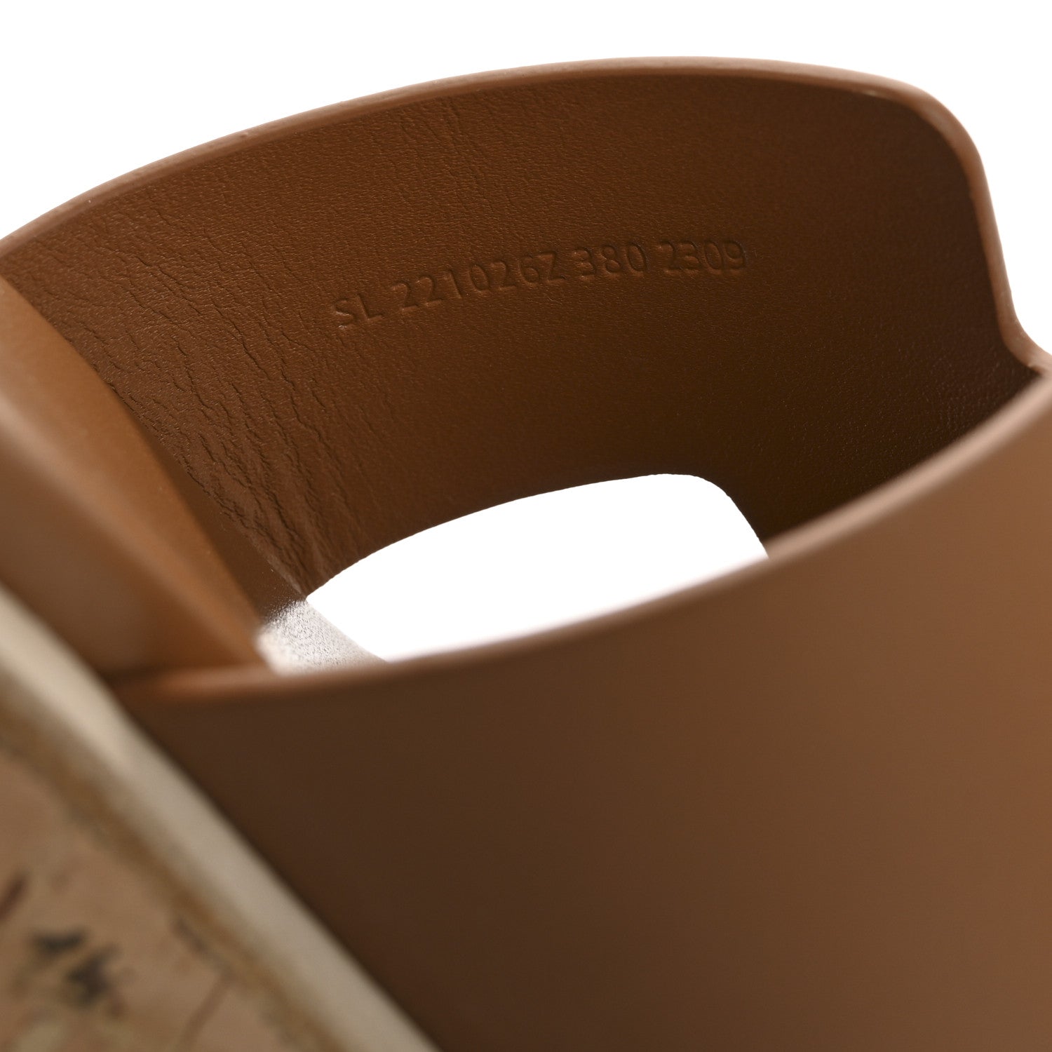 Hermes Calfskin Cork Eze 30 Sandals 38 Gold 9 of 9