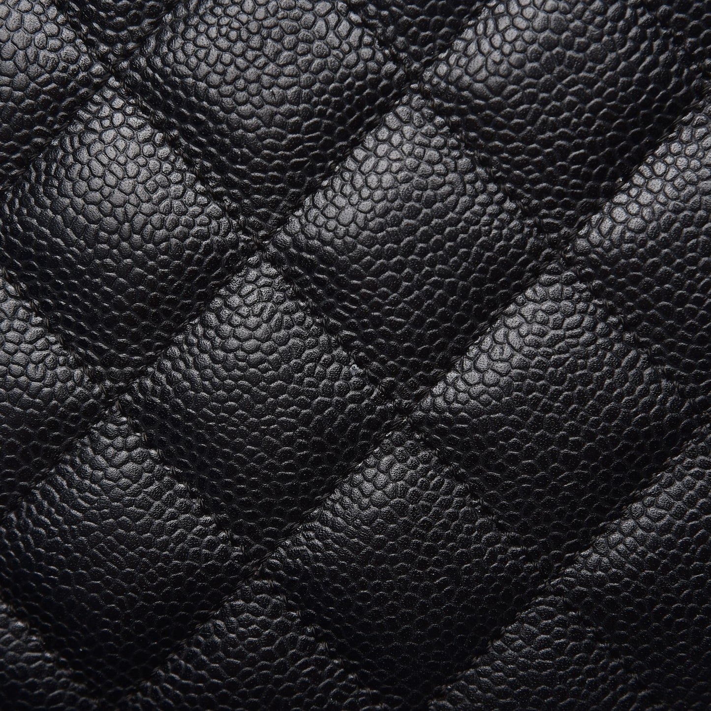 Caviar Quilted Grand Shopping Tote GST Black