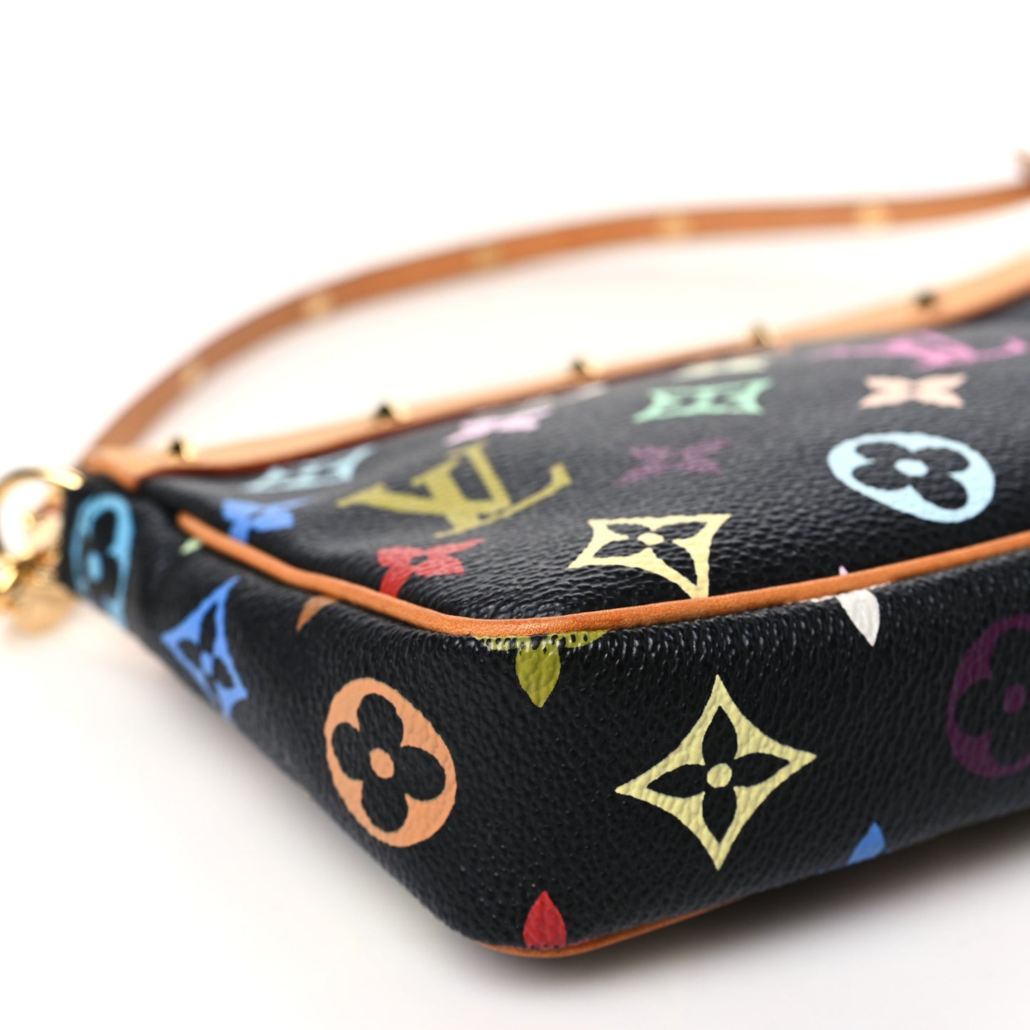 Monogram Multicolor Pochette Accessories Black