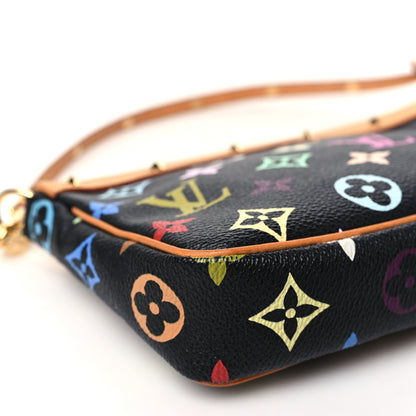 Louis Vuitton Monogram Multicolor Pochette Accessories Black 9 of 10