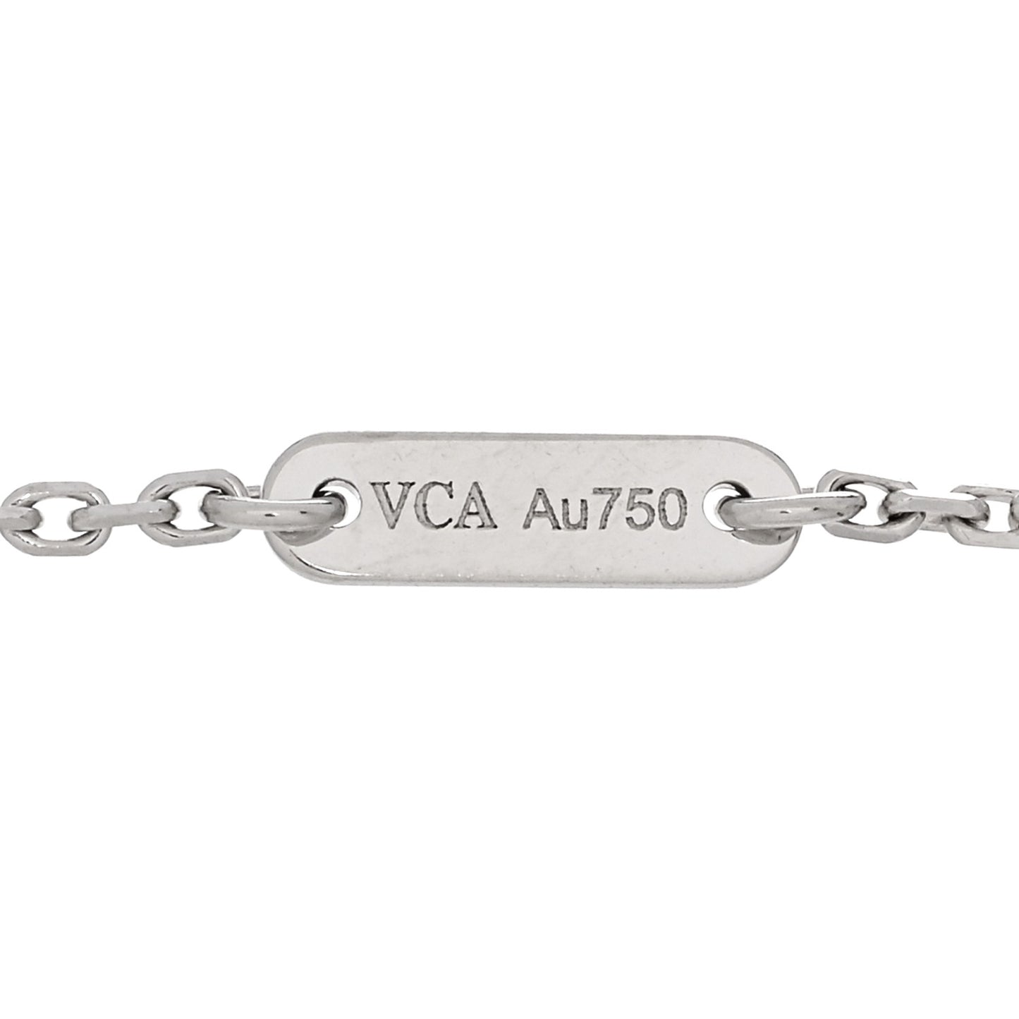 18K White Gold Diamond Sweet Alhambra Bracelet