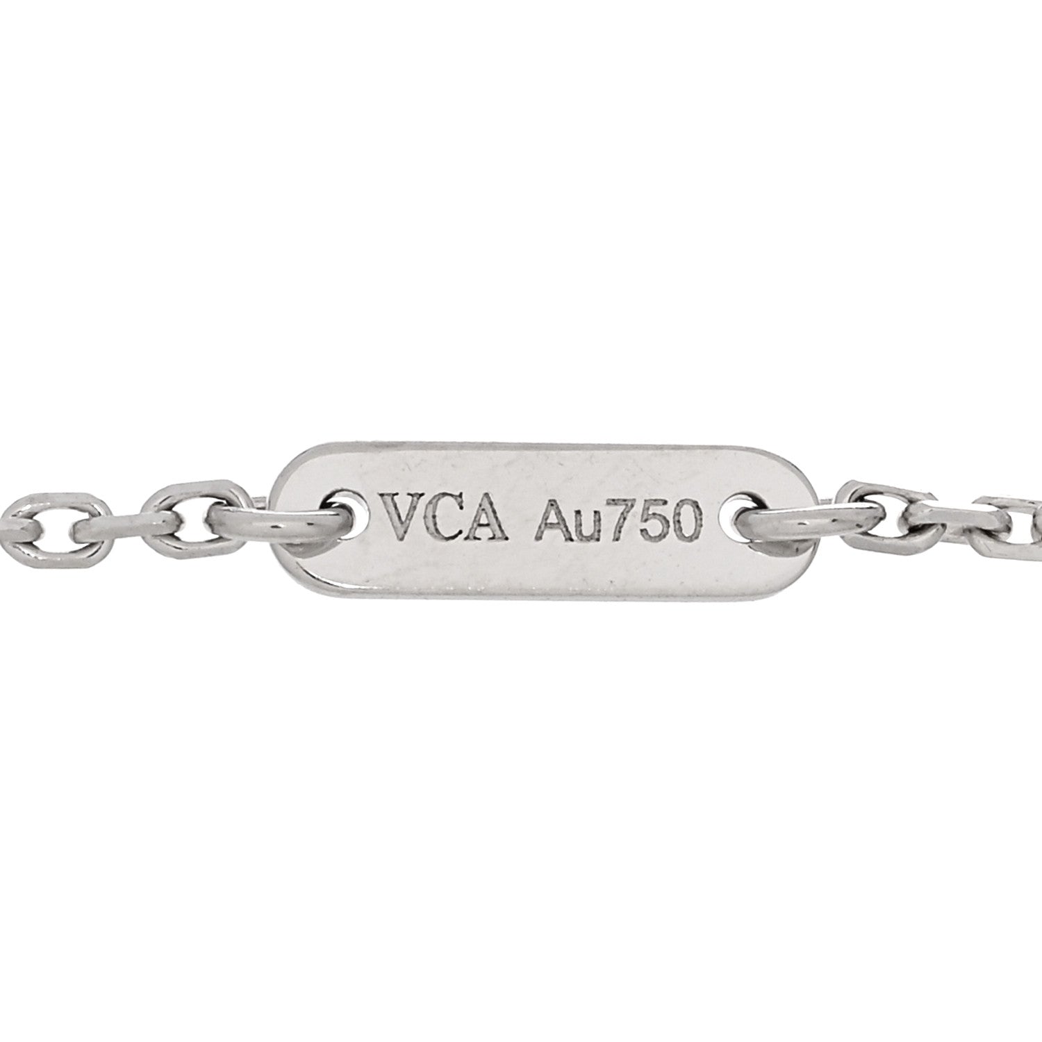 Van Cleef & Arpels 18K White Gold Diamond Sweet Alhambra Bracelet 3 of 5