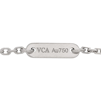Van Cleef & Arpels 18K White Gold Diamond Sweet Alhambra Bracelet 3 of 5