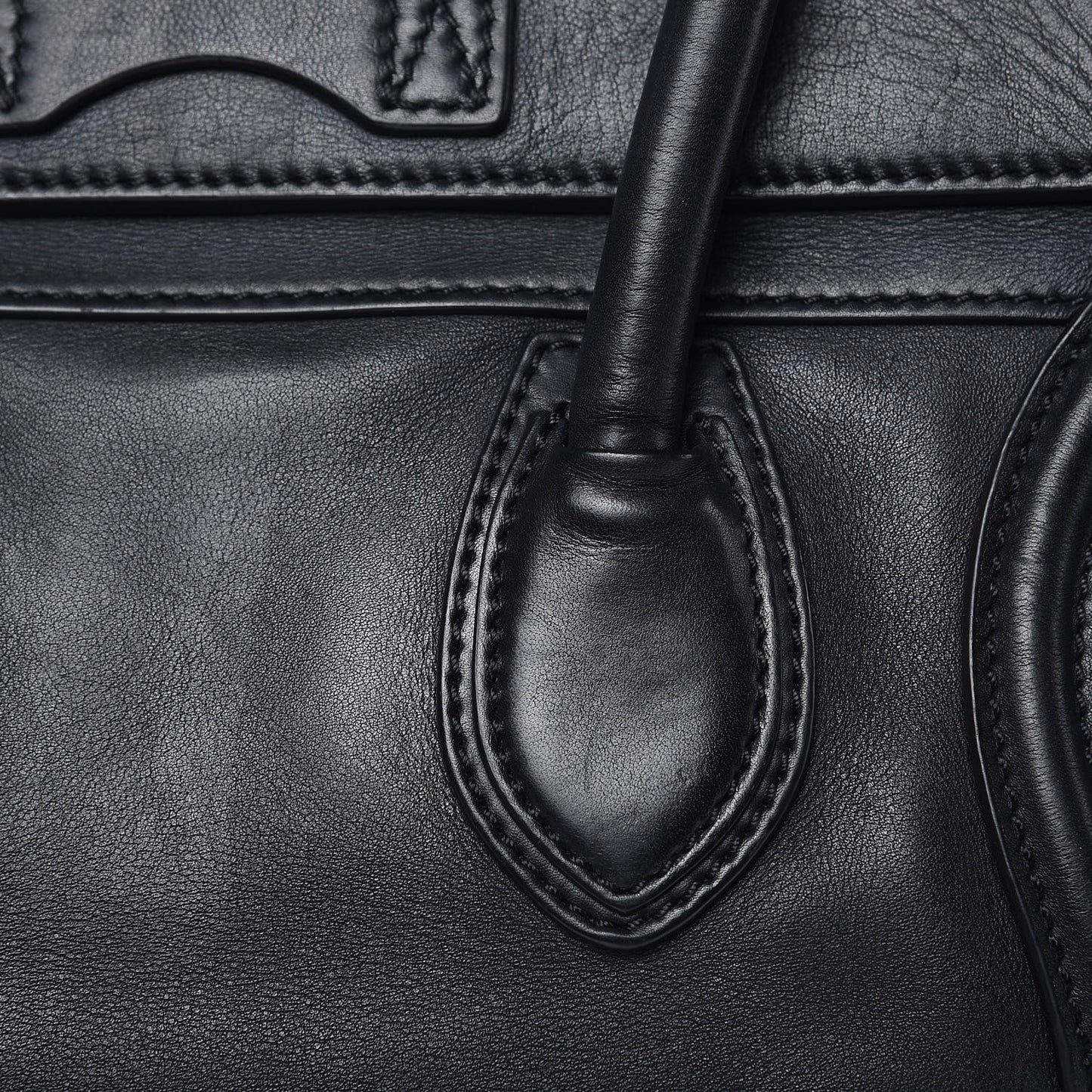 Smooth Calfskin Mini Luggage Black