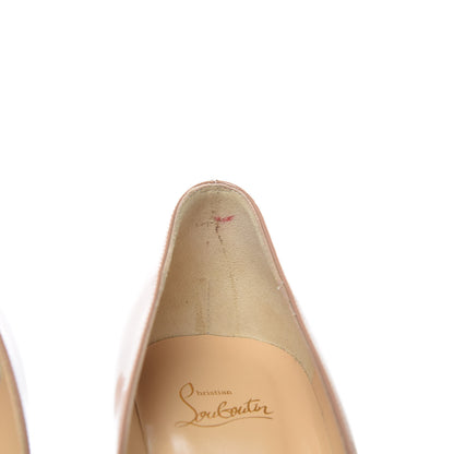 Christian Louboutin Patent Pigalle Follies 85 Pumps 40.5 Nude 8 of 12