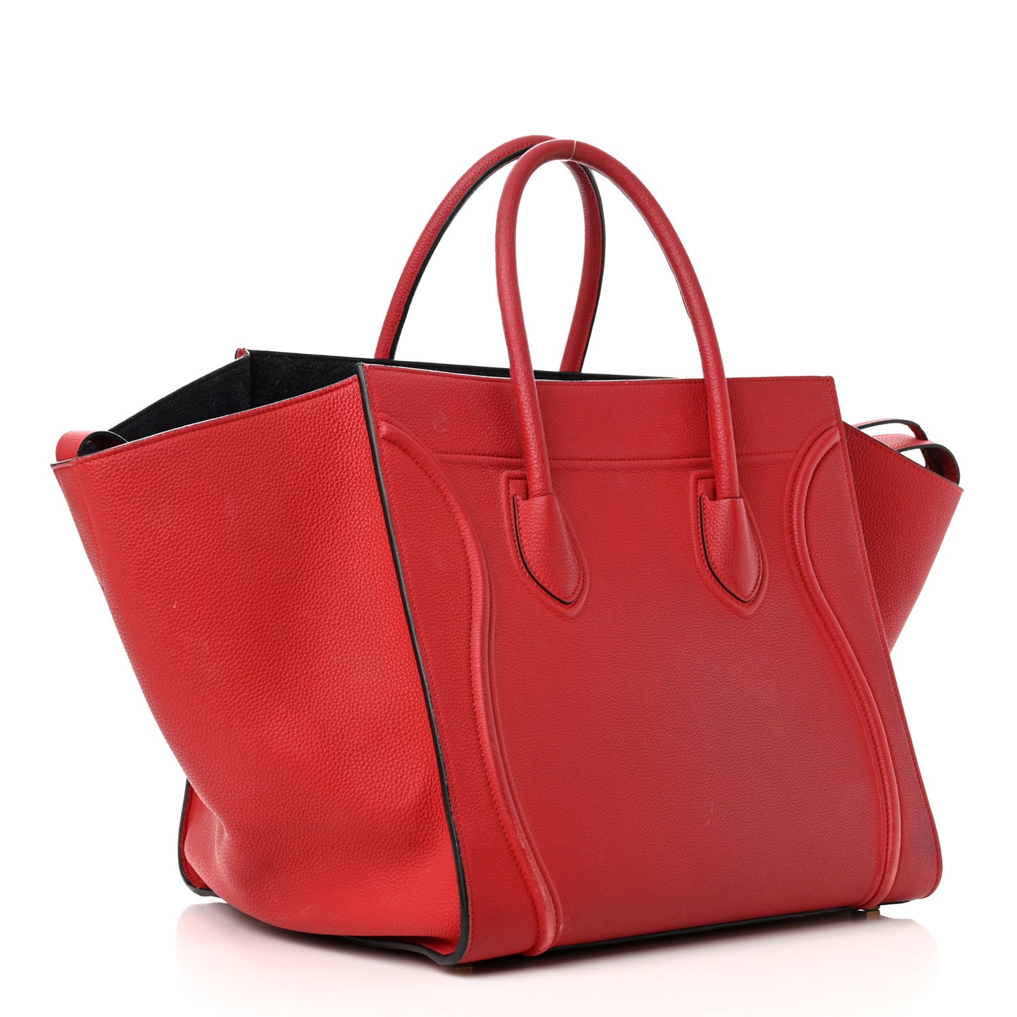 Supple Calfskin Medium Phantom Luggage Red