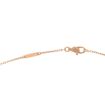 Van Cleef & Arpels 18K Rose Gold Carnelian Sweet Alhambra Pendant Necklace 4 of 6