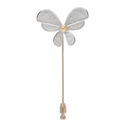 Tiffany Sterling Silver 18K Yellow Gold Return to Tiffany Love Bugs Butterfly Brooch Pin 1 of 5