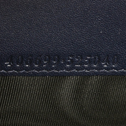 Gucci Guccissima Bi-Fold Card Case Black Blue 7 of 7