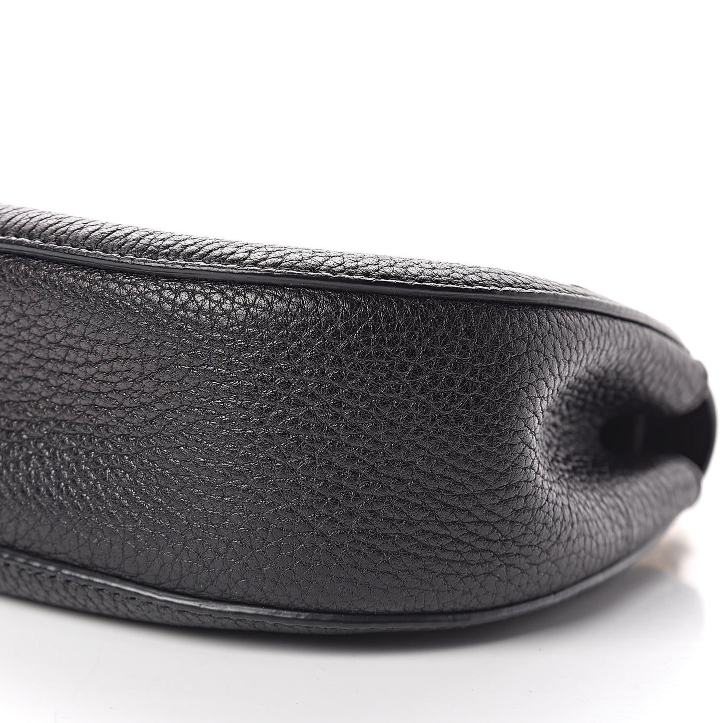Grained Lambskin Mini Drew Shoulder Bag Black