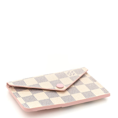Louis Vuitton Damier Azur Recto Verso Card Holder Rose Ballerine 4 of 10