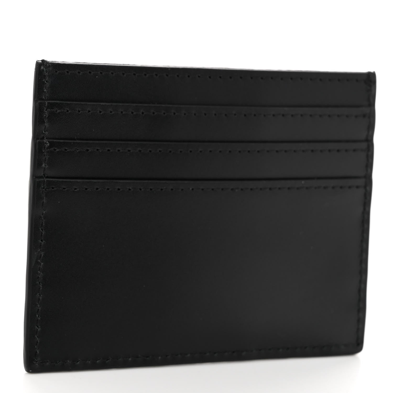 Fendi Vitello Grace FF Embossed Card Holder Black 3 of 6