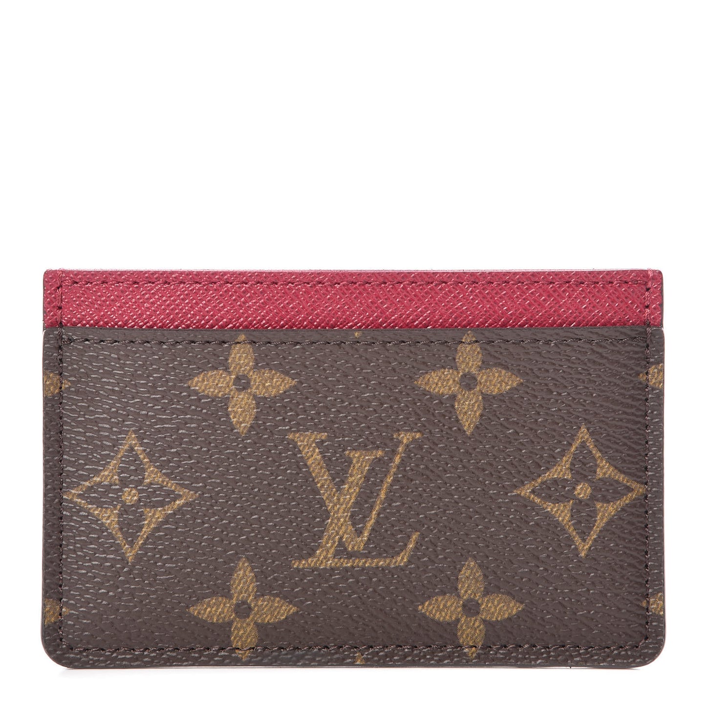 Monogram Card Holder Fuchsia