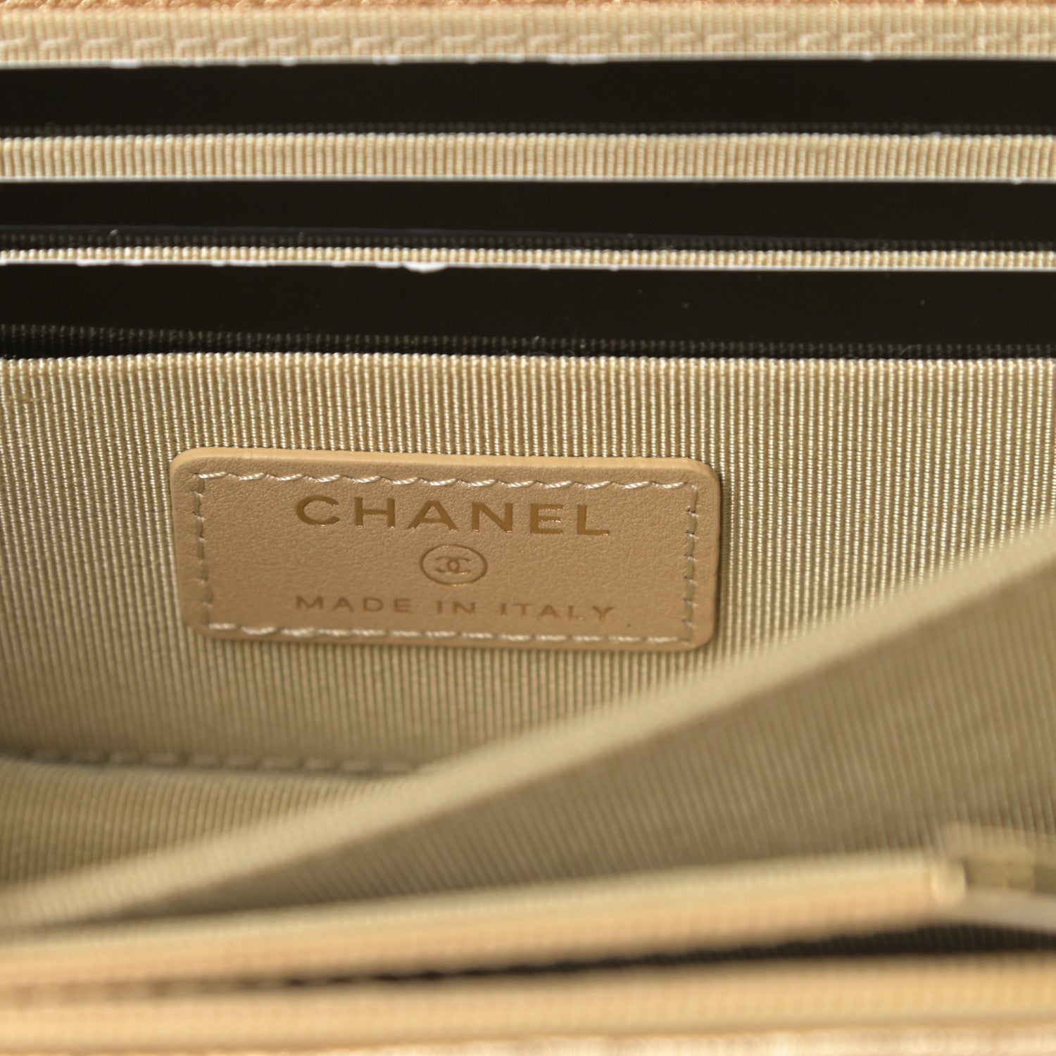 Chanel Metallic Lambskin Quilted Mini Wallet On Chain WOC Gold 6 of 11