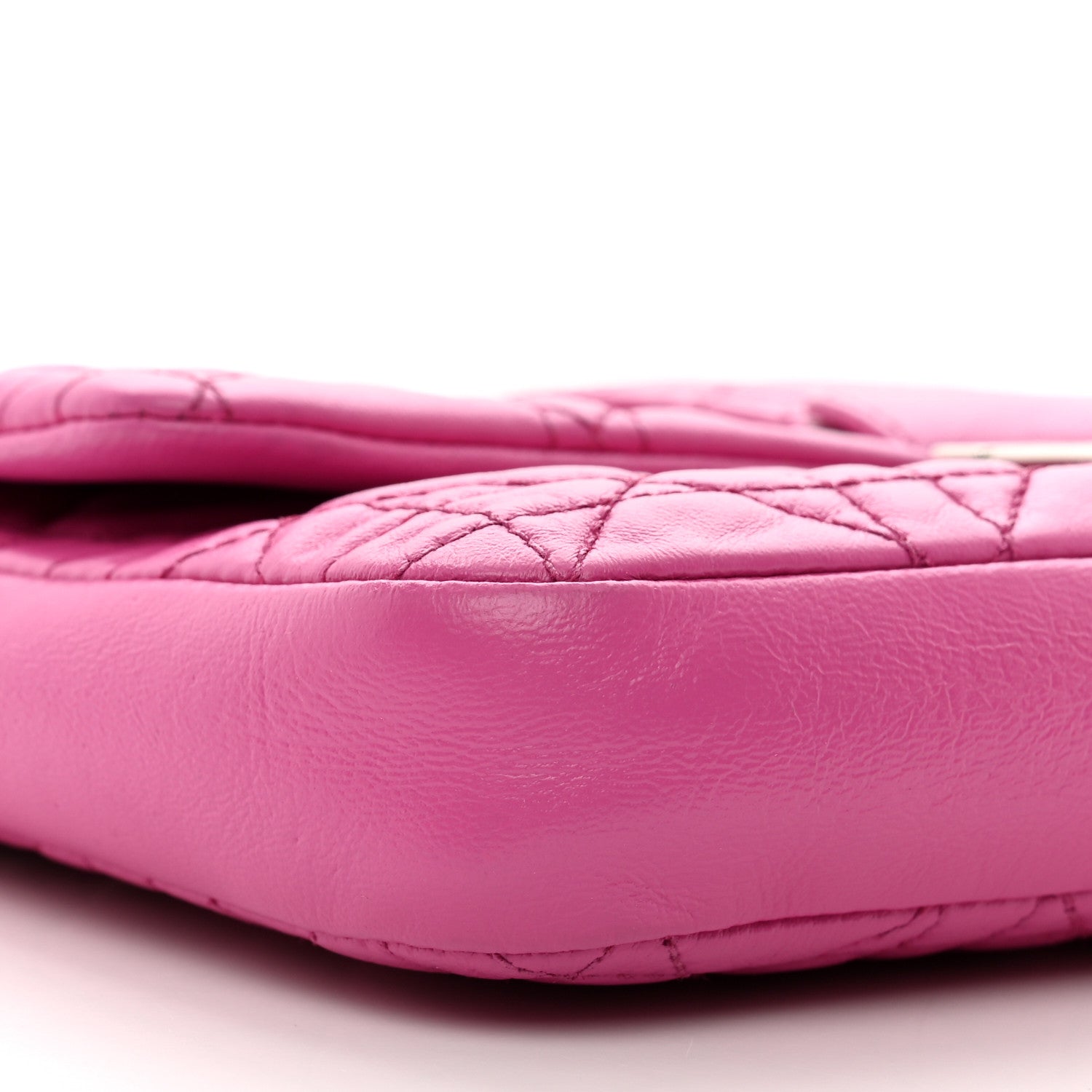 Christian Dior Lambskin Cannage Miss Dior Promenade Pouch Fuchsia 9 of 11