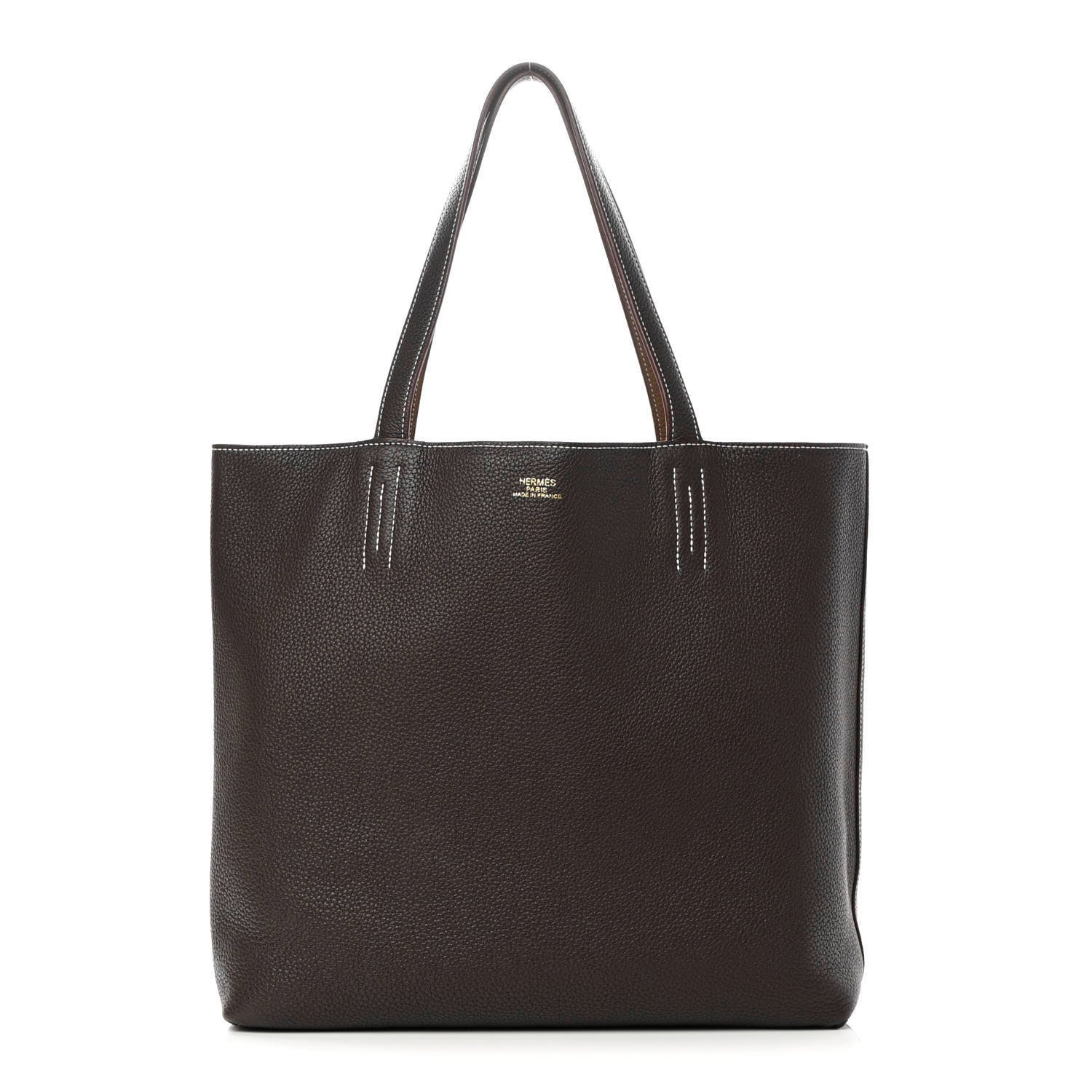 Hermes Taurillon Clemence Double Sens 36 Etoupe Ebene 1 of 20