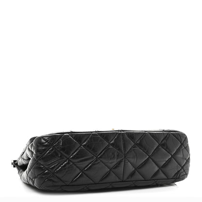 Chanel Aged Calfskin Quilted 2.55 Reissue 225 Hanger Flap Black 4 of 11