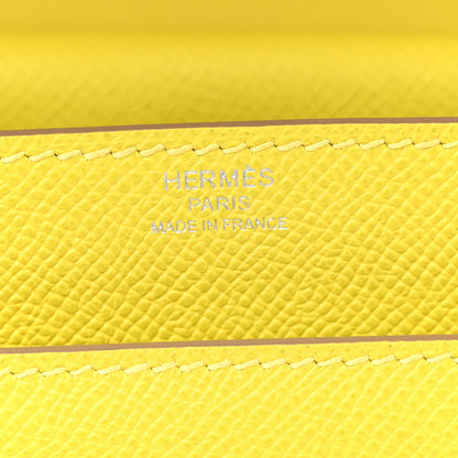 Hermes Epsom Verrou 21 Lime 6 of 11