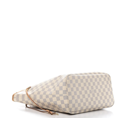 Louis Vuitton Damier Azur Neo Neverfull MM Rose Ballerine 4 of 19