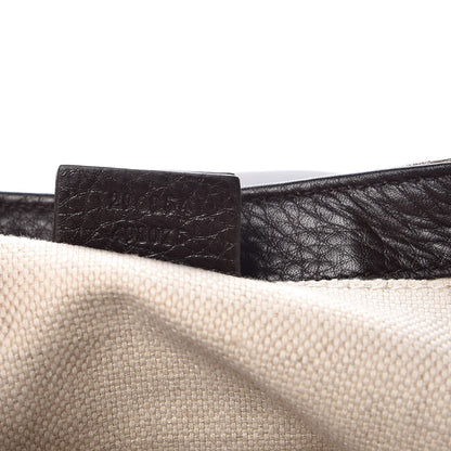 Gucci Monogram Pebbled Calfskin Web Small Dressage Shoulder Bag Dark Brown 7 of 7