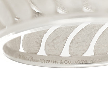 Tiffany Sterling Silver Villa Paloma Palm Band Ring 54 7 4 of 4