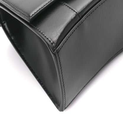 Balenciaga Shiny Box Calfskin Small Hourglass Top Handle Bag Black 9 of 10