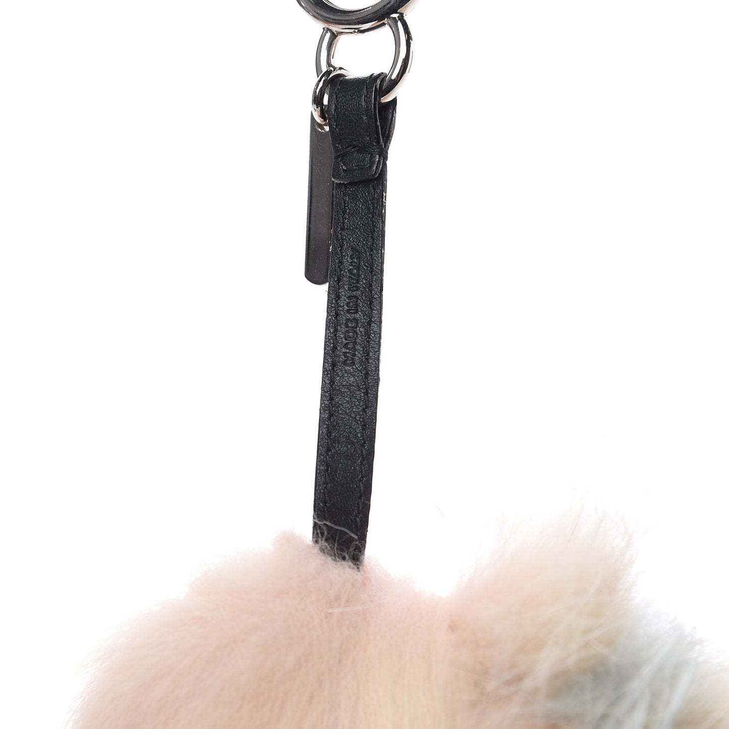 Fox Rabbit Goat Mink Fur Vitello Flamingo Furbet Monster Bag Bug Charm Light Pink