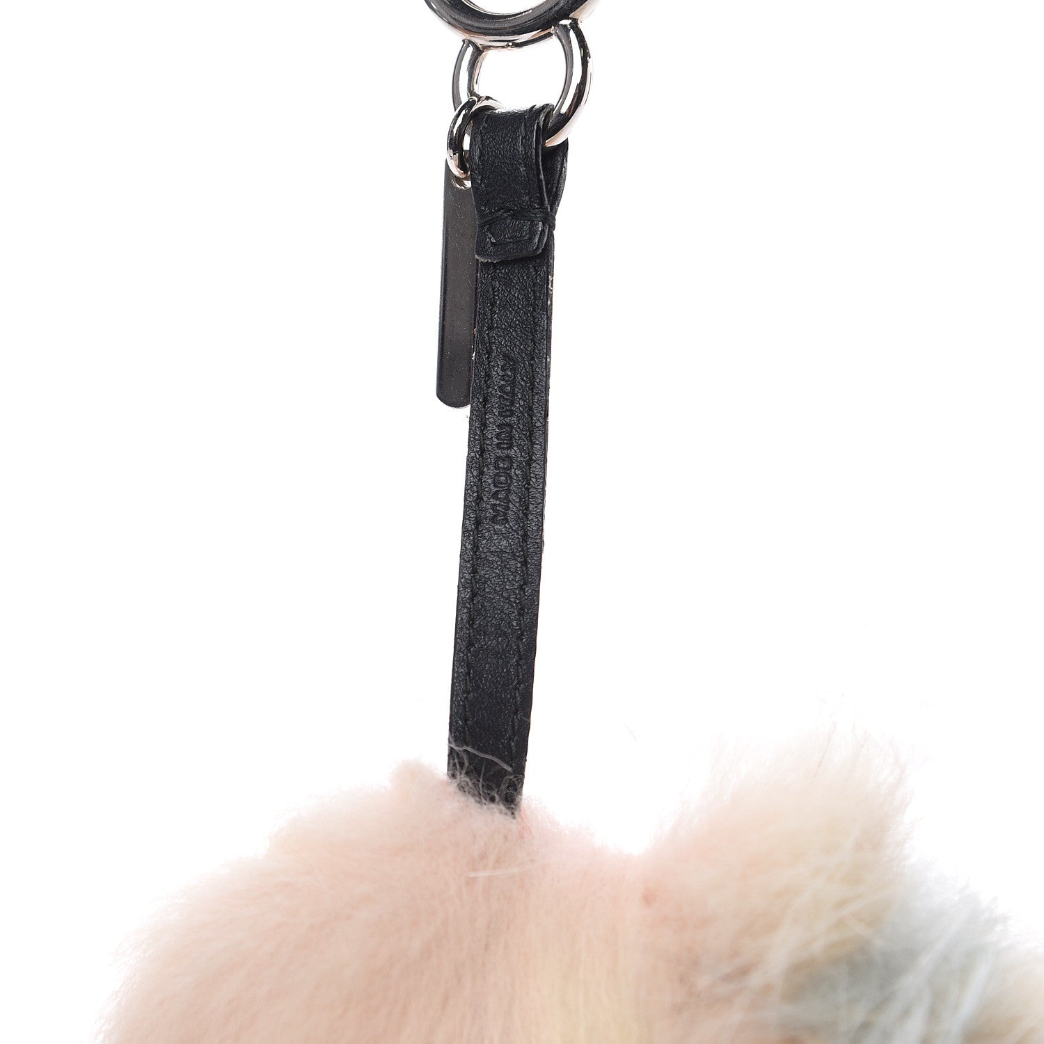 Fendi Fox Rabbit Goat Mink Fur Vitello Flamingo Furbet Monster Bag Bug Charm Light Pink 2 of 3