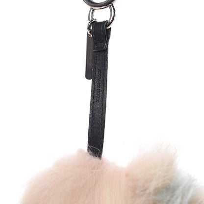 Fendi Fox Rabbit Goat Mink Fur Vitello Flamingo Furbet Monster Bag Bug Charm Light Pink 2 of 3