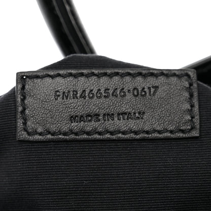 Saint Laurent Textured Patent Calfskin Small Sac De Jour Black 8 of 11
