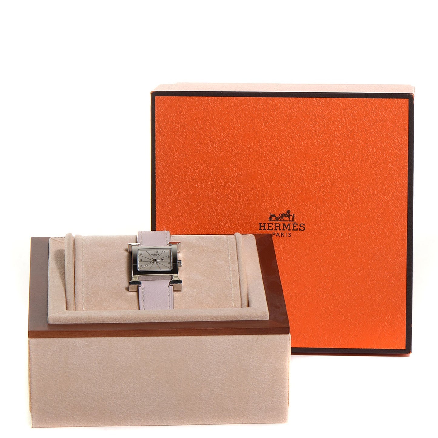Stainless Steel Swift 21mm Heure H Hour Quartz Watch Rose Dragee