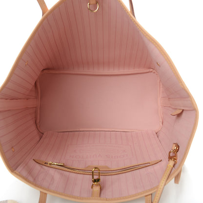 Louis Vuitton Damier Azur Neo Neverfull MM Rose Ballerine 6 of 13
