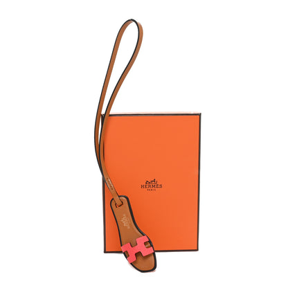 Hermes Epsom Butler Calfskin Hunter Oran Nano Bag Charm Rose Texas 4 of 4