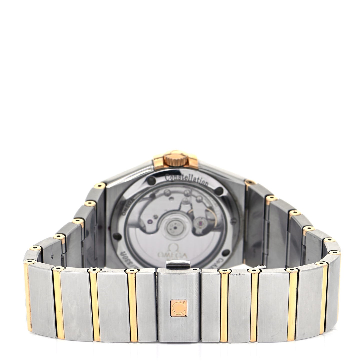 Stainless Steel 18K Yellow Gold 35mm Constellation Quartz Watch 123.20.35.20.02.002