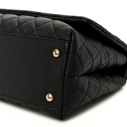 Chanel Caviar Quilted Small Coco Handle Flap Black 11 of 11