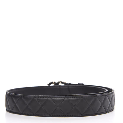 Chanel Lambskin Quilted CC Chain Belt 80 32 Black 2 of 5