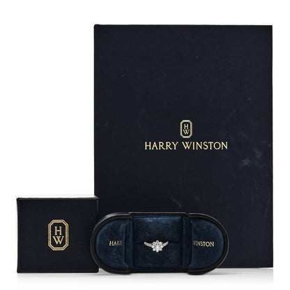 Harry Winston Platinum Diamond Petite Sunflower Ring 49 4.75 7 of 7