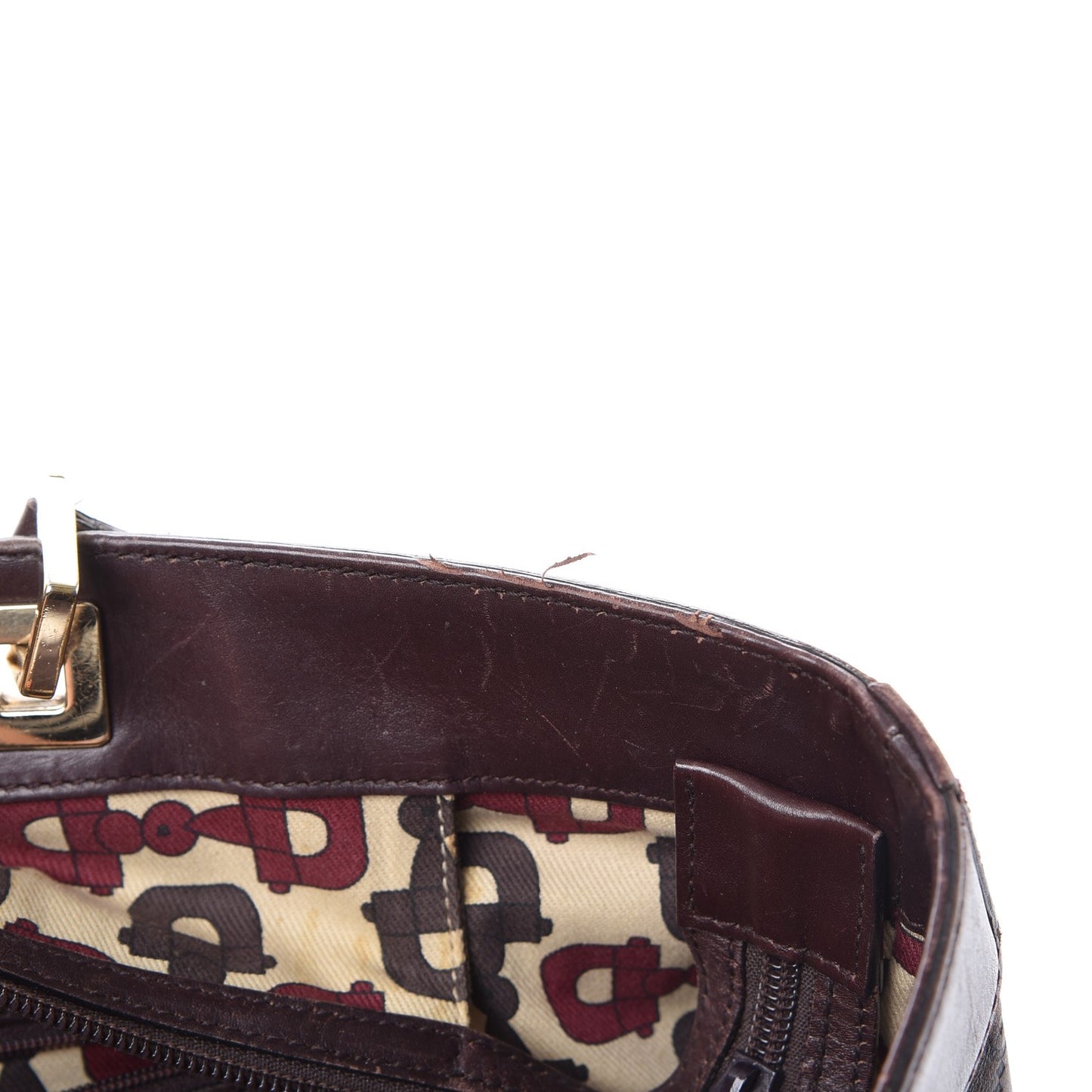 Guccissima Large Punch Tote Chocolate Brown