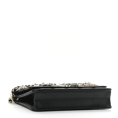 Chanel Lambskin Quilted Coco Charms Wallet On Chain Black 3 of 13