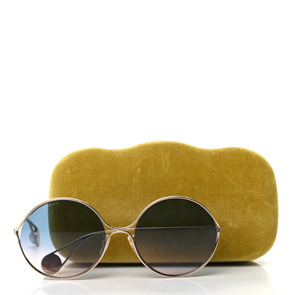 Gucci Round Pearl Tip Sunglasses GG0253S Gold 8 of 8