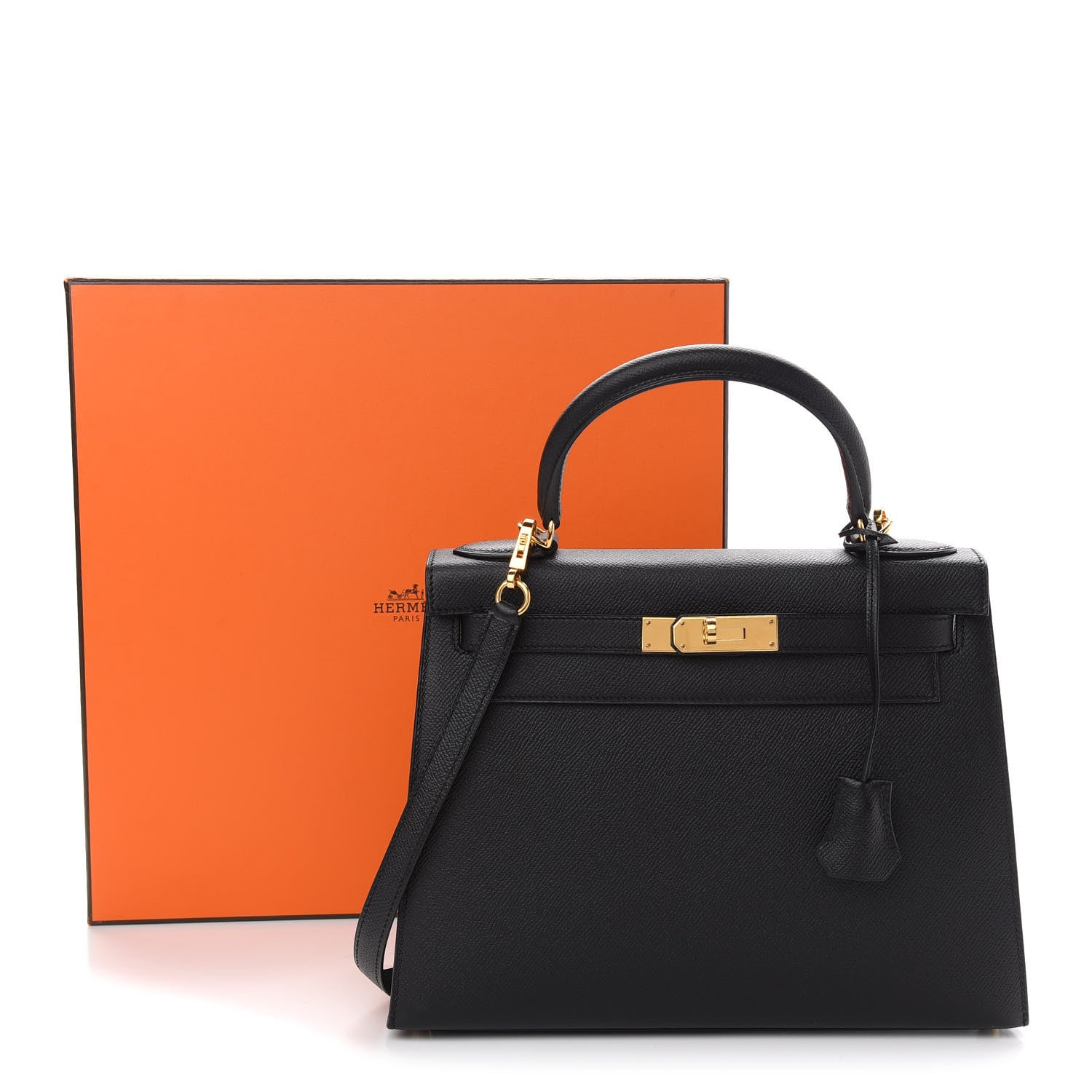 Hermes Epsom Kelly Sellier 28 Black 11 of 11