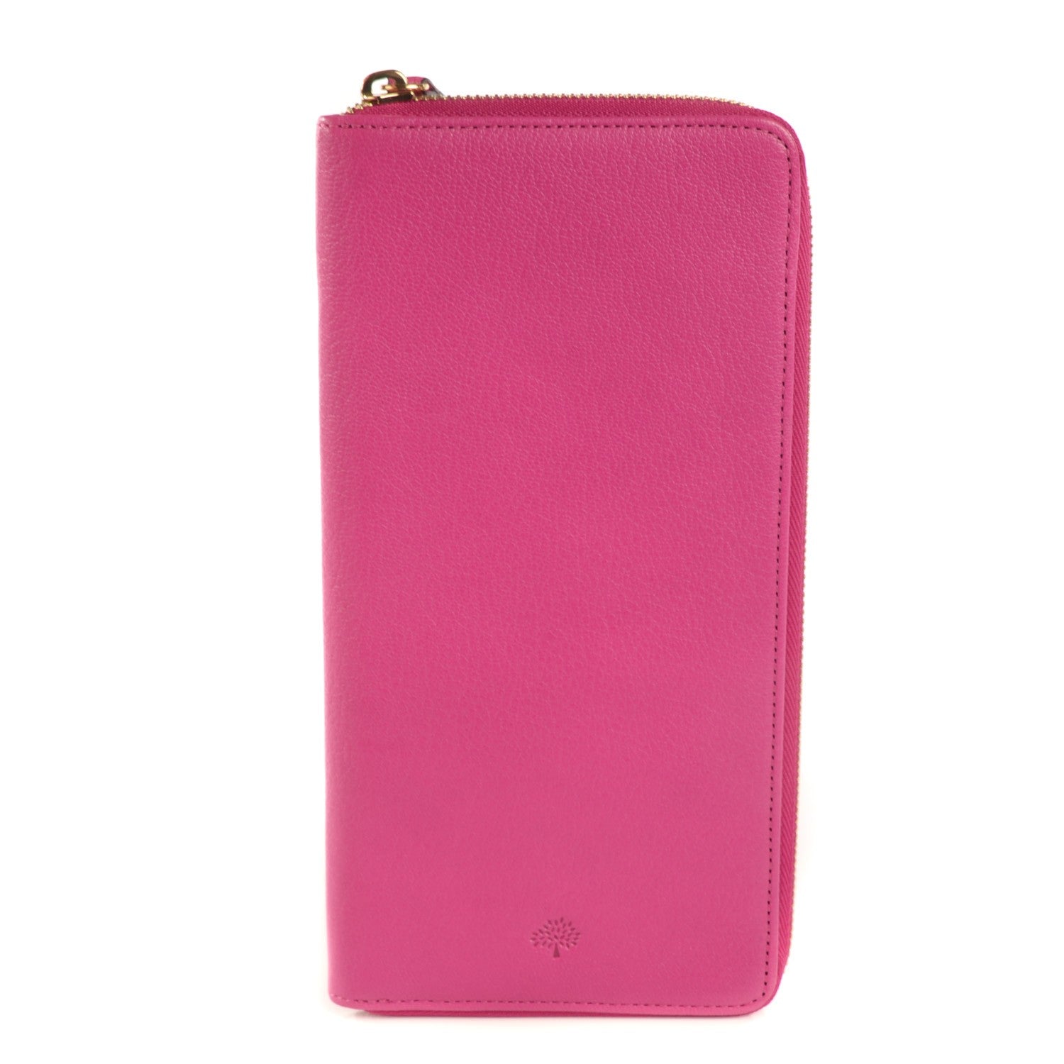 Mulberry Glossy Goat Zip Around Travel Wallet Pink 1 of 8