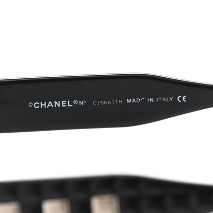 Chanel Chocolate Bar Quilted CC 5029 Sunglasses Black 5 of 8