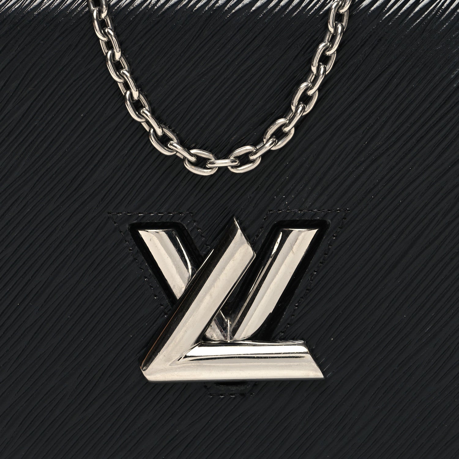 Louis Vuitton Epi Twist Belt Chain Wallet Black 7 of 9
