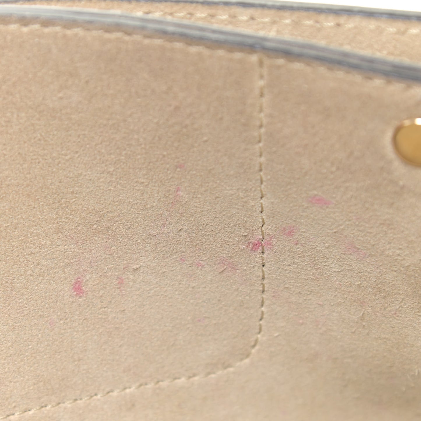 Suede Calfskin Small Faye Shoulder Bag Motty Grey