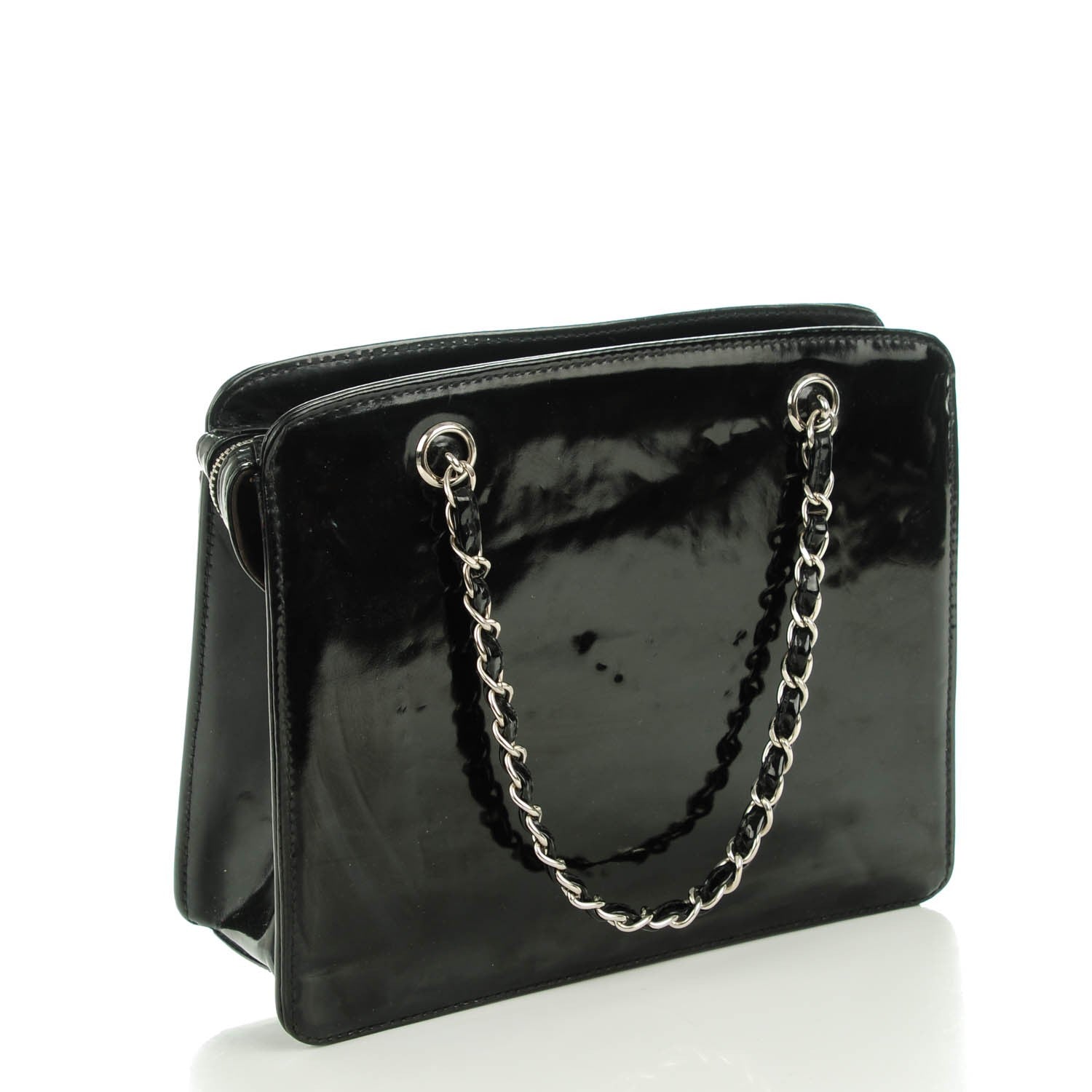 Chanel Patent Tote Bag Black 3 of 8